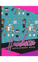 Hairdresser Appointment Book: 2 Columns Appointment Agenda, Appointment Planner, Daily Appointment Books, Cute Police Cover