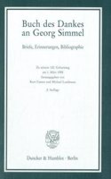 Buch Des Dankes an Georg Simmel