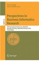 Perspectives in Business Informatics Research