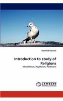 Introduction to Study of Religions
