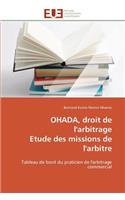 Ohada, Droit de l'Arbitrage Etude Des Missions de l'Arbitre