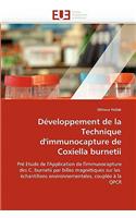 Développement de la technique d''immunocapture de coxiella burnetii