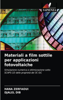 Materiali a film sottile per applicazioni fotovoltaiche