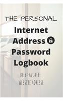 The Personal Internet Address & Password Logbook (removable cover band for security)