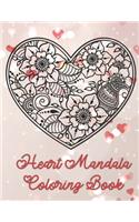 Heart Mandala Coloring Book