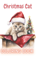 Christmas Cat Coloring Book