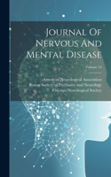 Journal Of Nervous And Mental Disease; Volume 14