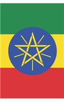 Ethiopia Flag Notebook - Ethiopian Flag Book - Ethiopia Travel Journal