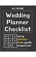 Wedding Planner Checklist: Best Wedding Planner Book Includes Undated Calendar Planner, Checklist, Contact List And Much More