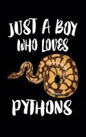 Just A Boy Who Loves Pythons: Animal Nature Collection