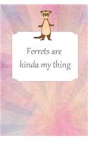 Thick Journal - Notebook (120 Pages) - Ferret Mom, Ferret Gifts