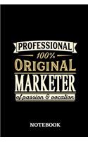 Professional Original Marketer Notebook of Passion and Vocation