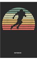 Notebook: Dotted Lined Retro Vintage American Football Notebook (6x9 inches) ideal as a Coaches Coaching Tactics and Exercise Journal. Perfect as a Teams Offi