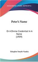 Peter's Name