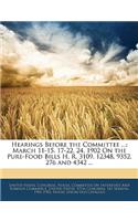 Hearings Before the Committee ...