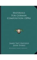 Materials For German Composition (1896)