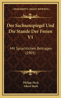 Der Sachsenspiegel Und Die Stande Der Freien V1