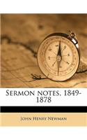Sermon Notes, 1849-1878