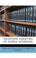 Eighteen Varieties of Edible Soybeans
