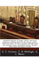 Chemical Analyses of Major, Minor, and Trace Elements Including Gold and the Arsenic Species, As(iii) and As(v), in Water Samples Collected Along the