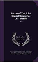 Report of the Joint Special Committee on Taxation