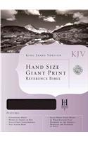 Hand Size Giant Print Reference Bible-KJV: King James Version, Black, Bonded Leather, Hand Size Giant Print Reference