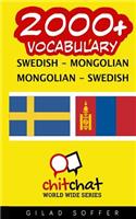 2000+ Swedish - Mongolian Mongolian - Swedish Vocabulary