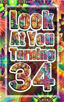 Look At You Turning 34: A journal for birthday gift, fun gift for a friend (34th birthday journal) Notebook - Diary - 5x8 - 110 Pages - Cream Paper - Blank Lined Journal