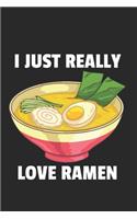 Nudel Ramen Notizbuch: Nudel Ramen Notizbuch für Liebhaber / Notizheft / Notizblock A5 (6x9in) Dotted Notebook / Punkteraster / 120 gepunktete Seiten