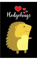 Hedgehugs: Cute Hedgehog Journal, Happy Birthday Novelty Gift Ideas for Boys & Girls, Blank Lined Small Diary to Write In for Children