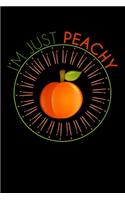 I'm Just Peachy: Lined A5 Notebook Cookbook for your own recipes Fruit Journal