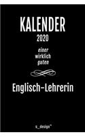 Kalender 2020 für Englisch-Lehrer / Englisch-Lehrerin