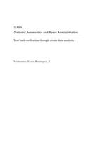 Test Load Verification Through Strain Data Analysis
