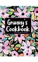 Granny's Cookbook Black Wildflower Edition