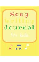 Songwriting Journal for Kids
