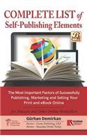 Complete List of Self Publishing Elements for Amazon and Other Online Booksellers