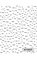 Notebook: Artist Dashed On White Cover Notebook Journal Diary, 110 Dashed lines pages, 8.5" x 11", Date on top(22 Artist Cover Notebook)