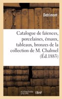 Catalogue de Faïences, Porcelaines, Émaux, Tableaux, Bronzes de la Collection de M. Chalmel