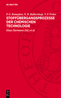 Stoffübergangsprozesse Der Chemischen Technologie