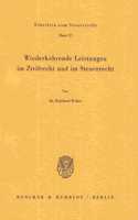 Wiederkehrende Leistungen Im Zivilrecht Und Im Steuerrecht