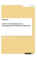 Formen und Organisation des Zahlungsverkehrs. Wichtige Definitionen