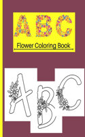 ABC Flower Coloring Book
