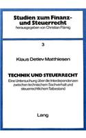 Technik Und Steuerrecht