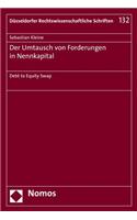 Der Umtausch Von Forderungen in Nennkapital: Debt to Equity Swap