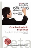 Complex Quadratic Polynomial: (English)