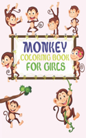 Monkey Coloring Book For Girls