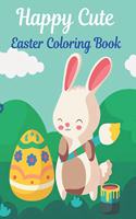 Happy Cute Easter Coloring Book
