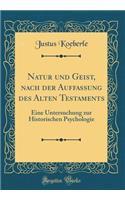 Natur Und Geist, Nach Der Auffassung Des Alten Testaments: Eine Untersuchung Zur Historischen Psychologie (Classic Reprint)