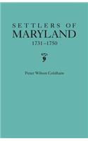 Settlers of Maryland, 1731-1750