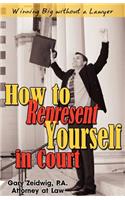 How to Represent Yourself in Court